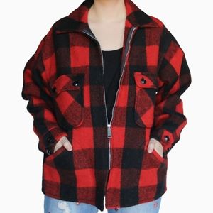 Vintage | Fox Knapp Buffalo Plaid Mackinaw Jacket